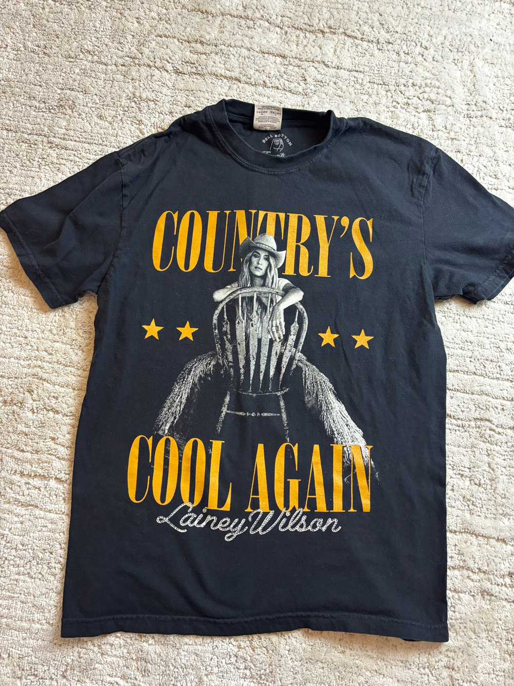 Lainey Wilson Country's Cool Again Tour T-Shirt Black Medium